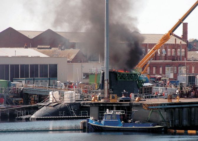 Fire during construction of 1.2bn submarine reveals insight into